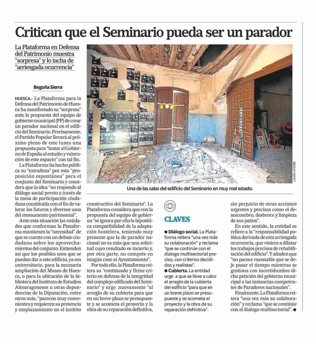 Consideramos una "arriesgada ocurrencia" la idea del Parador Nacional y creemos necesario que se mantenga el debate ciudadano sobre los aprovechamientos del conjunto.

👇👇👇