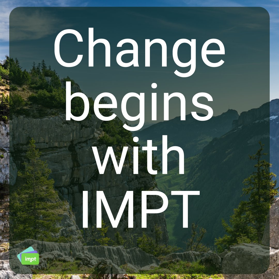 🌍 Change begins with impt.io! Join our movement towards a sustainable future. Every choice you make on our platform contributes to positive change for our planet. #SustainableLiving #IMPT #GreenLiving