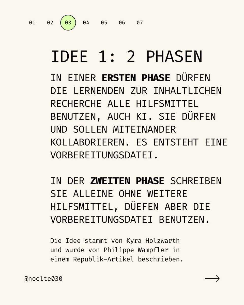 Noelte030's tweet image. Wie lässt sich KI in Klassenarbeiten einsetzen? Zwei Ideen in mehreren Varianten:
#twlz