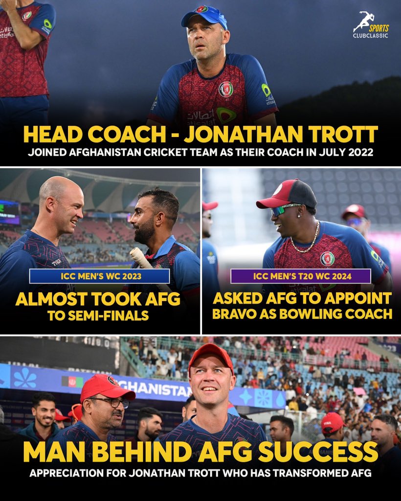 SCConX's tweet photo. Jonathan Trott - Man Behind Success For Afghanistan!✨

#AFGvAUS #T20WorldCup https://t.co/5wagSoqxhM