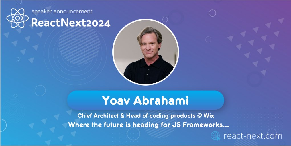 WixEng's tweet image. Do NOT miss @yoavabrahami&apos;s awesome talk tomorrow, &quot;Where the future is heading for #JS Frameworks&quot;, at #ReactNext 2024 {Hall A, 10:10 - 10:40}
react-next.com/events/where-t…

...And come 👋 visit our booth!
@ReactNext