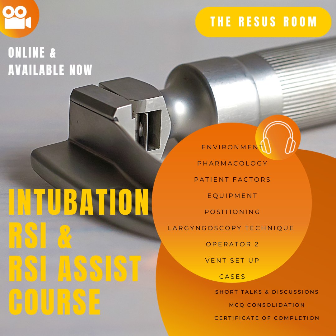 Intubation, RSI &amp; RSI Assist Course

Online Course from <a href="/TheResusRoom/">TheResusRoom</a> team

theresusroom.co.uk/courses-events/