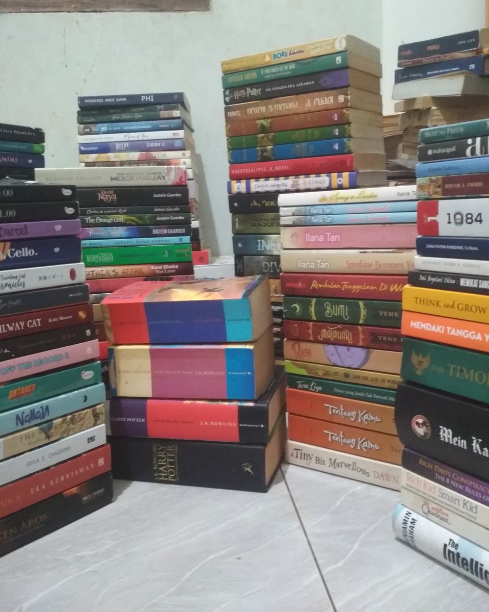 A Thread for Special Event 25.6🎉🎊

Siap-siap utk stok terbaru dari Koleksi buku Arta Aksara😍 harga start from 20k‼️
Kondisi buku Original dan good condition

NO KEEP❌
Free ongkir via shopee/tokopedia
Bantu like dan retweet!
#wts #novelpreloved #prelovedbuku #bukubekas