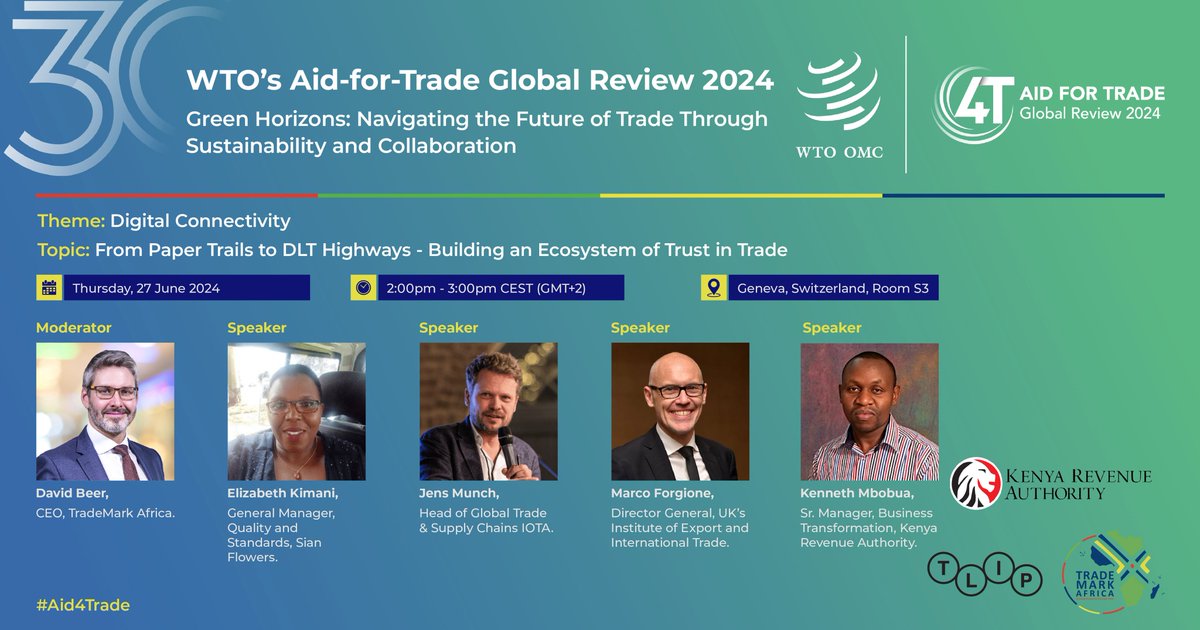 Join us at <a href="/wto/">WTO</a>'s Aid for Trade Global Review 2024 to discuss how TMA and the <a href="/EUinKenya/">European Union In Kenya</a>  are enhancing trade facilitation!

#Aid4Trade