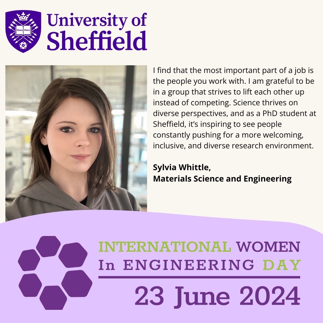 In celebration of our fantastic women in engineering we asked asked them what it means to be working in the field and how their work helps and empowers others. This is what Sylvia said:

#INWED24, #EnhancedbyEngineering, #WomenInEngineering