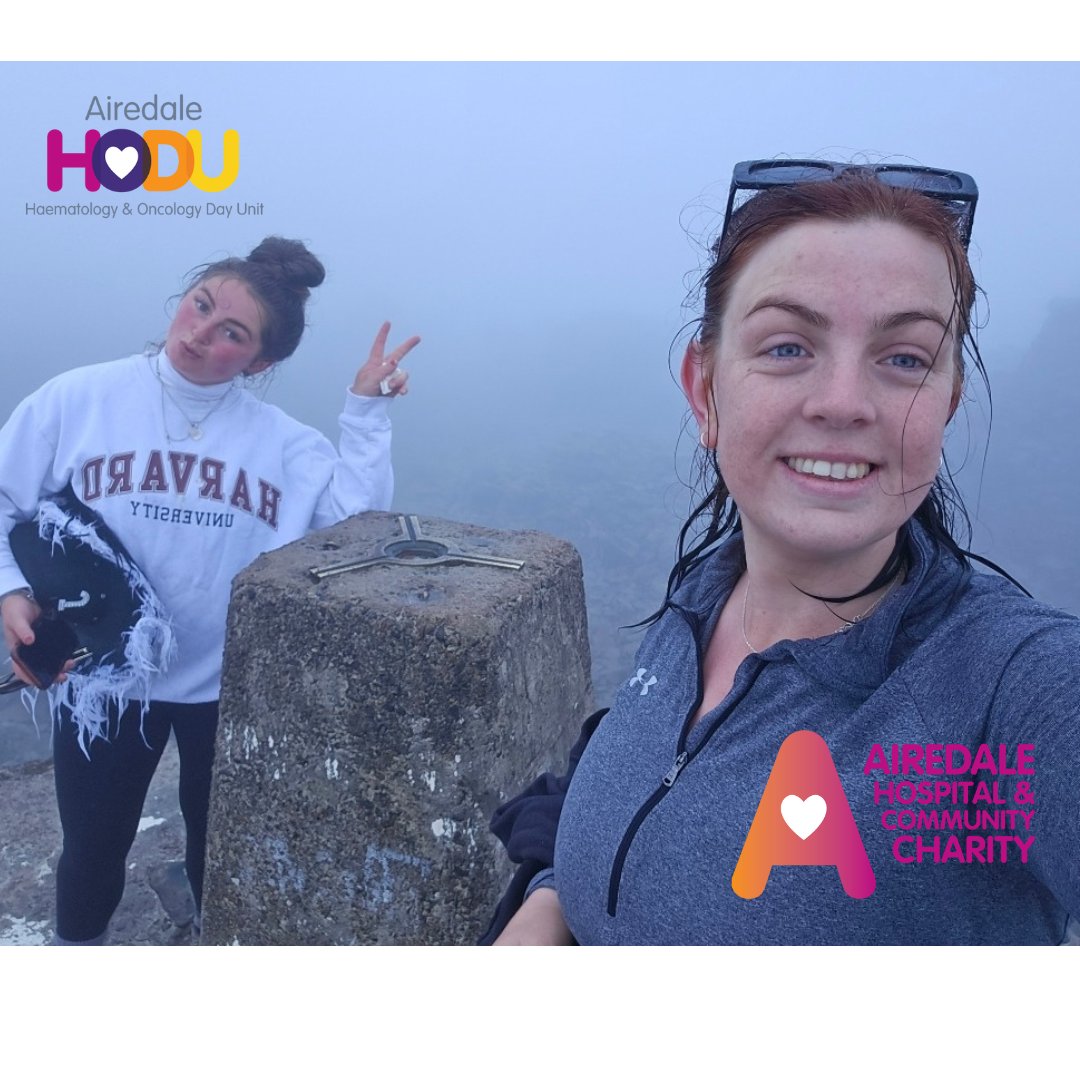AiredaleCharity's tweet photo. A huge good luck to Holly &amp; Jodie taking on the National Three Peaks today 🌄

If you've done this challenge, you know how gruelling it can be, you can still support their fundraising journey here: https://t.co/2QzI9cCVyo

#ShowYourLoveForAiredale #CareForAiredale #HODU https://t.co/wbFexYFmmr