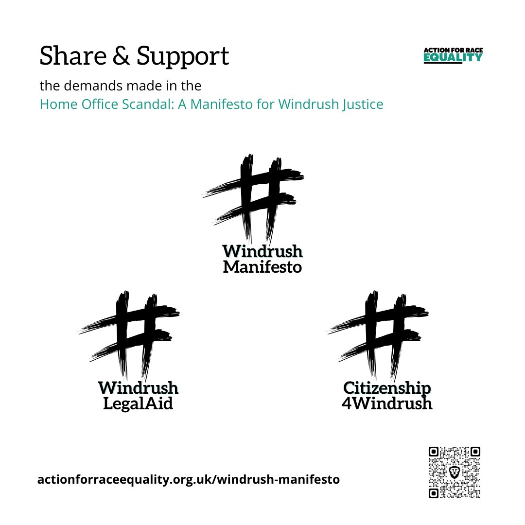AREtweets_'s tweet photo. Do you want to about see #Windrush elders &amp; their families receive justice following the #WindrushScandal?

We've outlined 8 key action areas the next gov should commit to in their 1st 100 days.

Support our message. RT + tag someone who should see this:
https://t.co/pdHdCoYyZ4 https://t.co/98KFFRFUxd