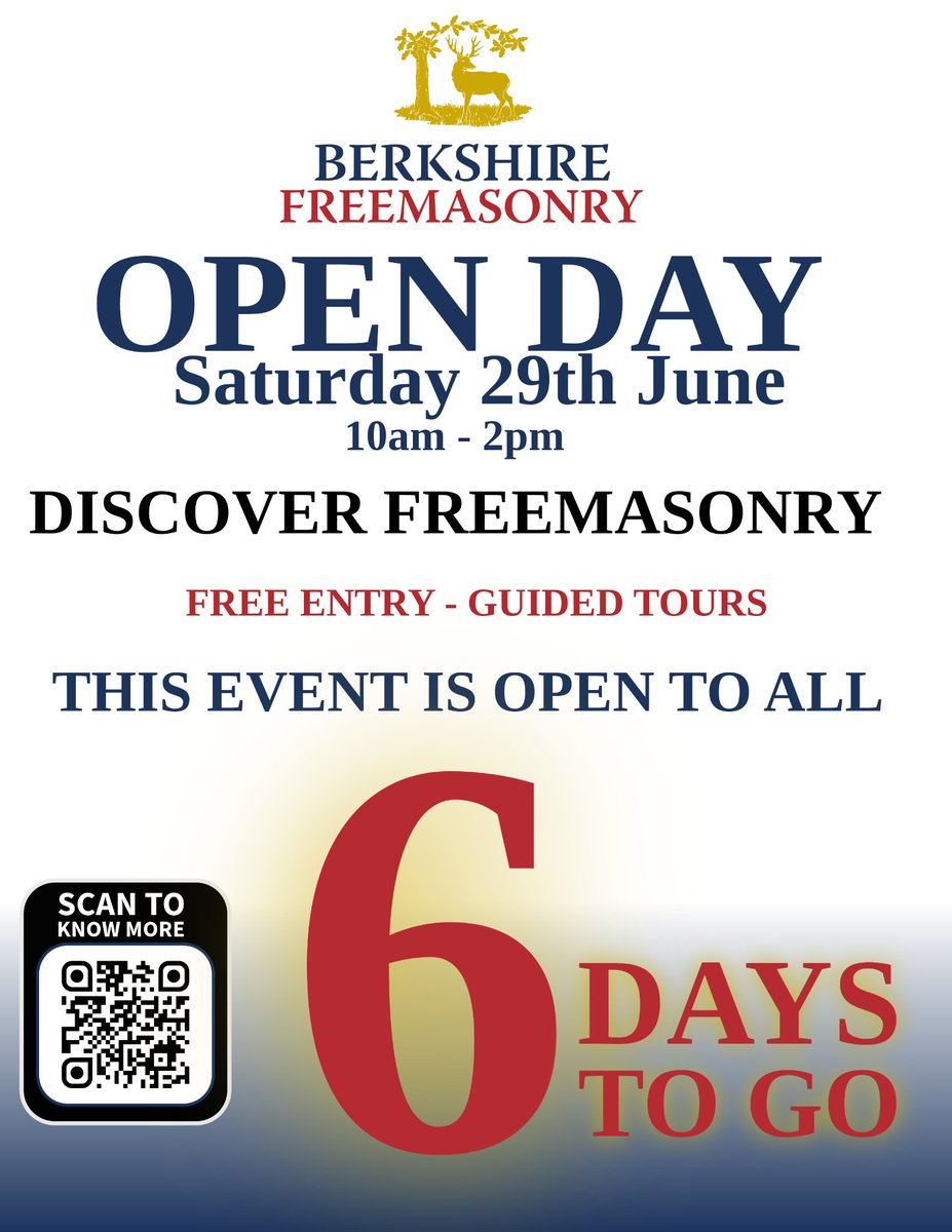 Berkshire Freemasons (@berkspgl) on Twitter photo ๐๐๐ซ๐ค๐ฌ๐ก๐ข๐ซ๐ ๐
๐ซ๐๐๐ฆ๐๐ฌ๐จ๐ง๐ฌ' ๐๐๐๐ ๐๐๐ ๐ข๐ฌ ๐๐๐ฌ๐ญ ๐๐ฉ๐ฉ๐ซ๐จ๐๐๐ก๐ข๐ง๐ !
Come and find out what we do at Berkshire Freemasons!ย ย
๐๐๐๐ ๐๐๐๐๐ ๐๐ ๐๐๐๐ ๐๐ ๐๐๐!
For RSVP:
facebook.com/events/1245429โฆ ๐๐๐ซ๐ค๐ฌ๐ก๐ข๐ซ๐ ๐
๐ซ๐๐๐ฆ๐๐ฌ๐จ๐ง๐ฌ' ๐๐๐๐ ๐๐๐ ๐ข๐ฌ ๐๐๐ฌ๐ญ ๐๐ฉ๐ฉ๐ซ๐จ๐๐๐ก๐ข๐ง๐ !
Come and find out what we do at Berkshire Freemasons!ย ย
๐๐๐๐ ๐๐๐๐๐ ๐๐ ๐๐๐๐ ๐๐ ๐๐๐!
For RSVP:
facebook.com/events/1245429โฆ