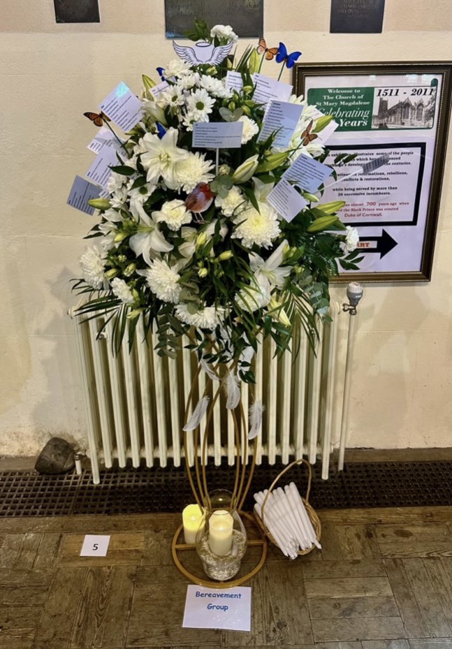 A big well done to everyone involved in the Launceston flower festival. Over £1000 was raised for the church from the event. <a href="/coopuk/">Co-op</a> Launceston funeral care team worked with volunteers from the Bereavement Group to put together this beautiful display 💐#Grief