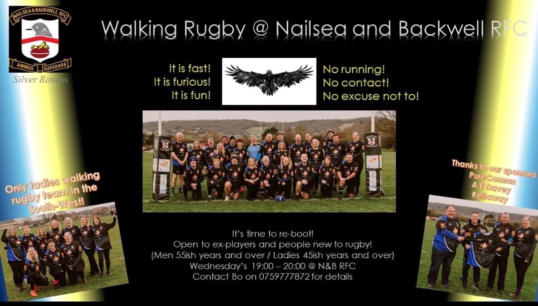 The start of Walking Rugby at the Ravens Nest has been phenomenal!!  If you are 45 years old or over, why not come and give it a try!

The Silver Ravens team consists of men and women and will have a Walking Rugby Taster Day on 29 June! We would love to see you!