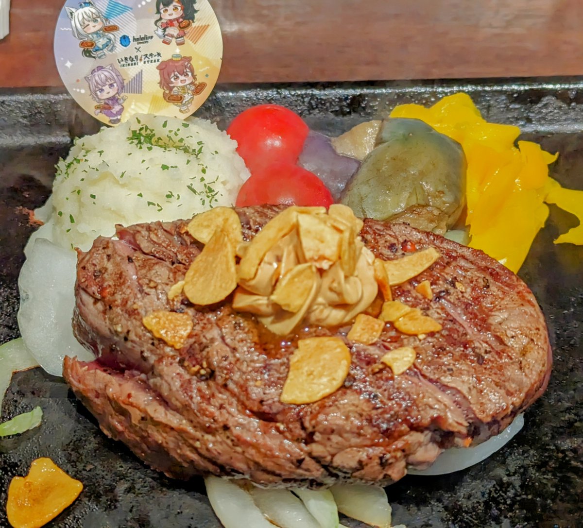 ラッピング店行けた!かわいくて美味しくて幸せでした✨そして特典第2弾の缶バッジがすごくかわいい!
#ホロライブゲーマーズといきステ
#いきなりステーキ #hololive
