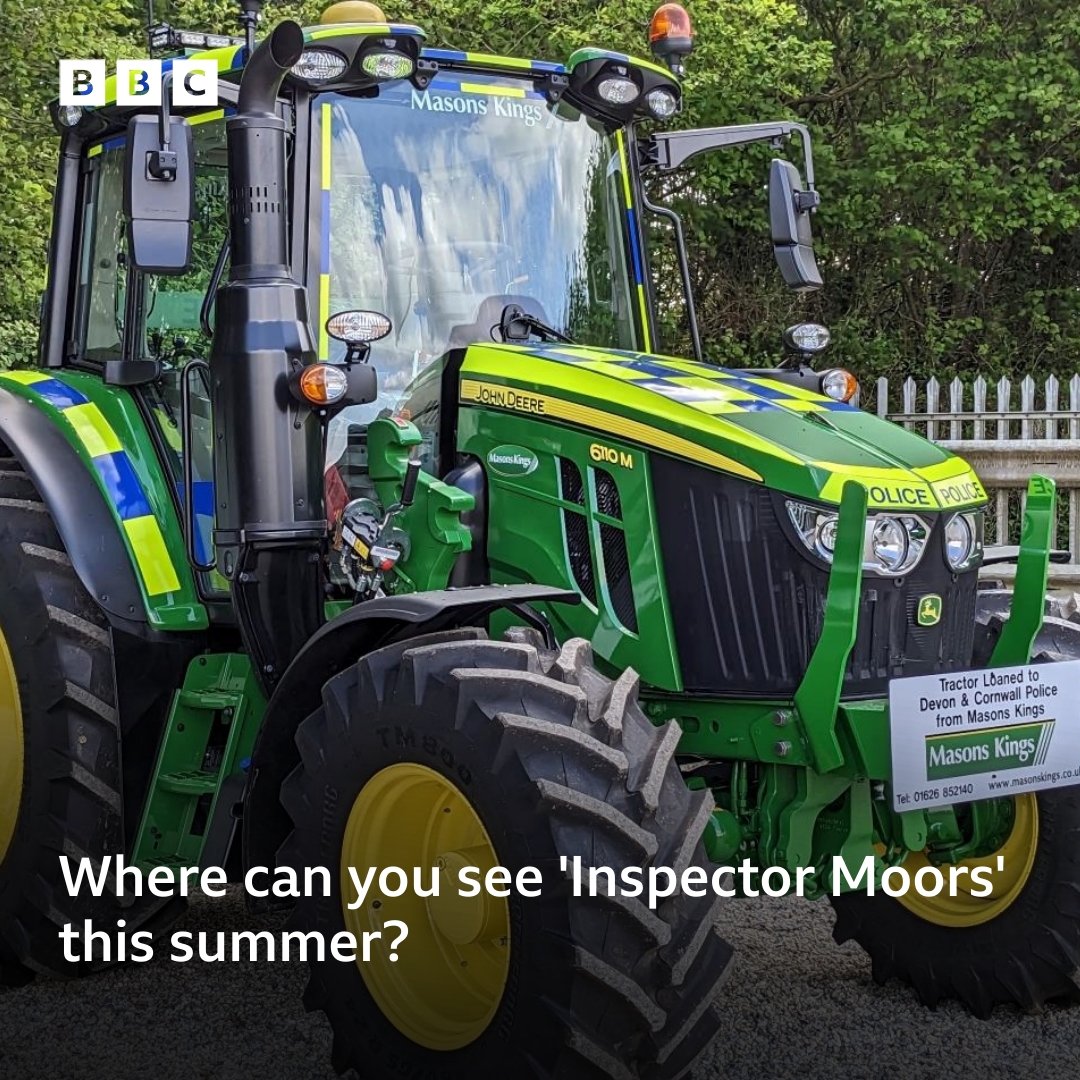 BBCDevon's tweet photo. PC Clarke Orchard came up with the idea of a police tractor, and tells us where we can see it π π§β‘https://t.co/f4TigM0Nxi
πΈ Devon and Cornwall Police
#Devon #Tractor #PoliceTractor https://t.co/Z2JGqlgeaD
