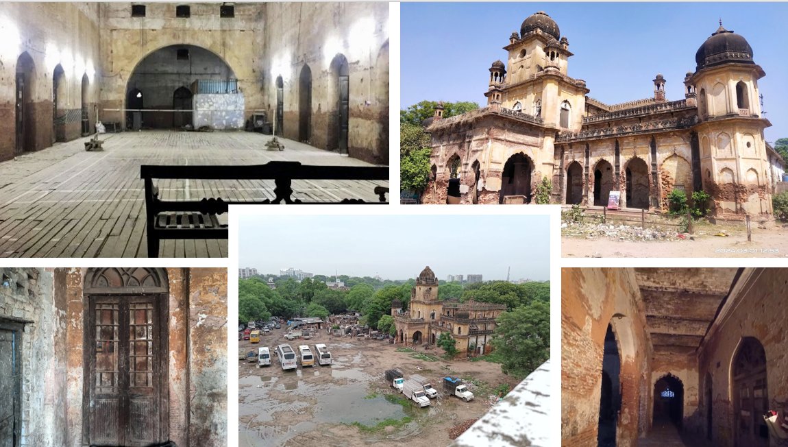 lucknow_index's tweet photo. #SundayFeature
Lucknow
"Rifa - E - Aam Club" - A Historical Monument with a Glorious Past is CRYING for urgent Attention & Renovation
This forgotten building located in Qaiserbagh, was built in defiance of British elitism. During those days, when the likes of Mohammed Bagh club had signboards saying 'Dogs and Indians not allowed', the Rifa-e-Aam club was open to every commoner.
Rifa-E-Aam literally translates to 'Happiness' to the 'Aam Janta' .
The club, which was once a symbol of nationalist defiance, is lying neglected today and is used by scrap dealers to dump waste while the front ground is used as an open parking space.
Lets see what all significant historical events took place in this club -
1- Its the building where the Progressive Writers Movement was created.
2- In 1916, the famous "Lucknow Pact" between the Indian National Congress and the Muslim League in 1916, happened in this very building.
3- In 1920, Mahatma Gandhi delivered his thunderous speeches on Hindu-Muslim unity in this very club.
4- In 1936, in this club, acclaimed Hindi writer Munshi Premchand addressed a meeting of the Progressive Writers' Association.
Its really sad to see the heritage structure with such a historical importance in delipidated state. And sincerely request @ASIGoI @UPGovt & @LMC_Lucknow to put their all efforts to renovate this monument.
It can be turned into a attractive tourist spot by incorporating a beautiful museum and an exhibition hall with a boutique cafe in the structure. This way, it can earn revenue for this city as well.
#Lucknow #Historical #SaveOurHeritage #UttarPradesh #YogiAdityanath #RajnathSingh #NarendraModi