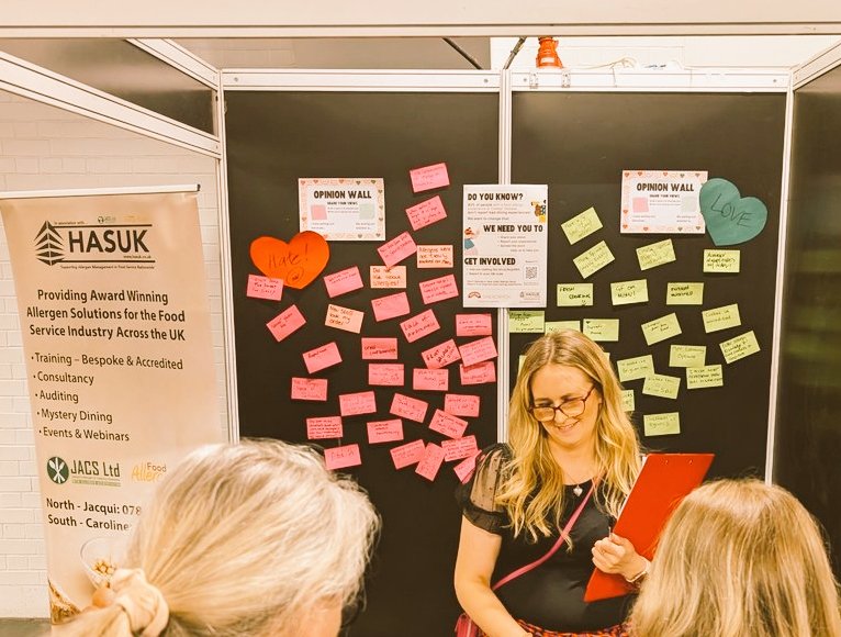 FoodAllergyAW's tweet image. A big thank you to our supporters @OneAldwych @JustLoveFoodCo ! Day 2 of @AllergyShow Enter our competition on #M2 to win £50 @waitrose vouchers OR a meal for 2 at hotel @OneAldwych Good luck!