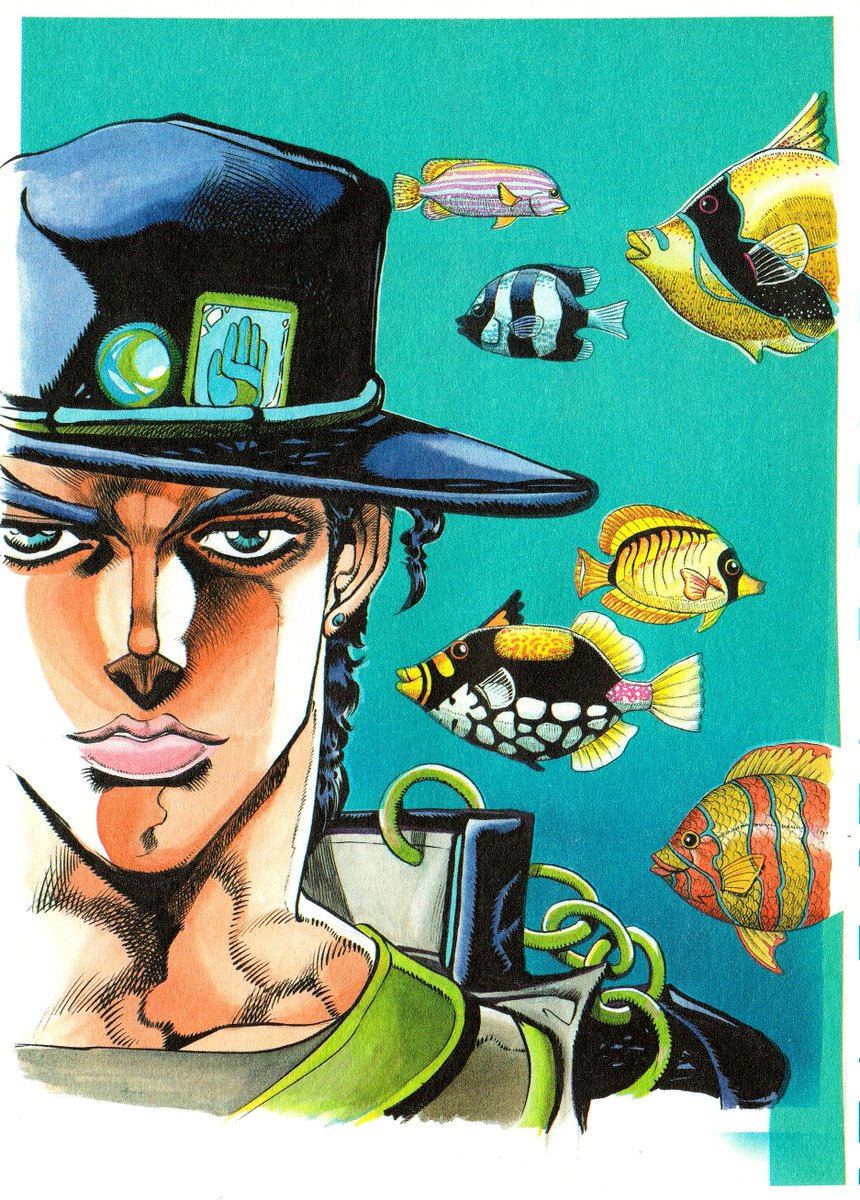 jotarokujodaily's tweet photo. Jotaro from Weekly Shonen Jump 1991  ⭐️✋ https://t.co/o3Lbl9C9kg