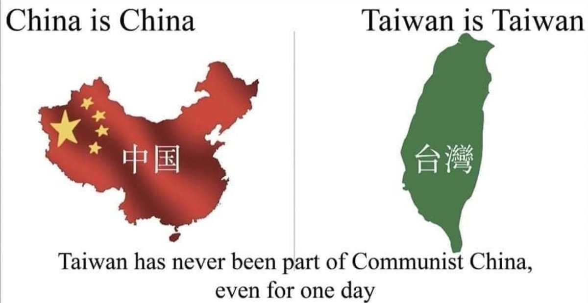 Taiwan has never been part of the People's Republic of China for a single day. 
Taiwan is a country.