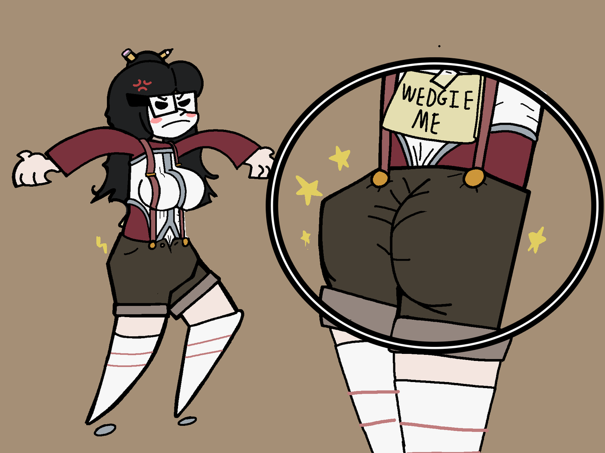 evilchanteuse's tweet photo. The Lady's a #nerd (Commission by me)
#wedgie #nerdification #bullying https://t.co/7Pf7AS0lg8
