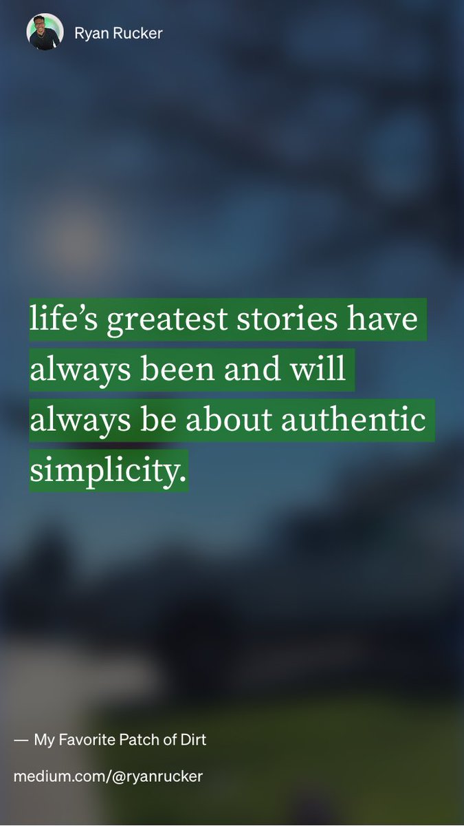 “My Favorite Patch of Dirt” by Ryan Rucker
medium.com/illumination/m…