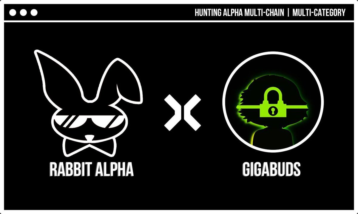 Gigabuds🤝 Rabbit Alpha

🎁 5x Whitelist Spot

To Enter :
1️⃣  Follow <a href="/GigaBuds_/">GigaBuds 🍀</a> &amp; <a href="/RabbitXAlpha/">Rabbit Ⓜ️Ⓜ️T</a>
2️⃣  Retweet, Like, Comment Tag 3 Friend

Reward 6 hours! ⏰