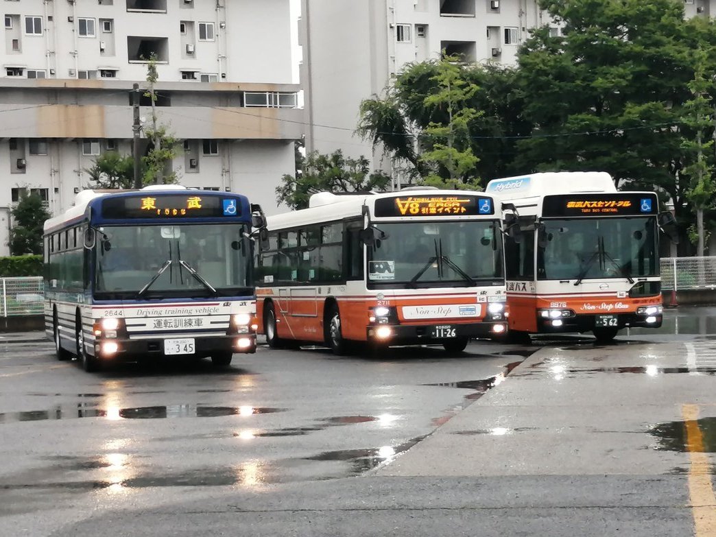東武バス #V8 エルガ社2711号車引退イベントin三郷】③ 午後から再び雨