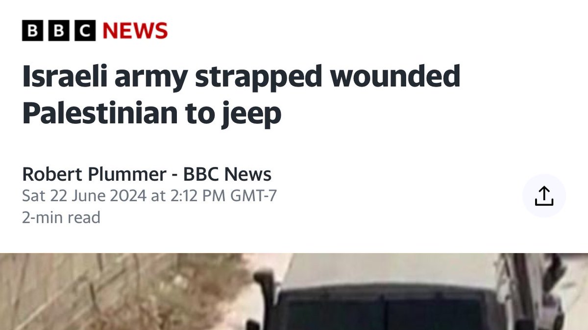 For months, we’ve heard Western officials justify the slaughter of Palestinian civilians by saying Hamas uses “human shields.”

But when Israeli forces strap a Palestinian on the hood of their vehicle, Western media fails to mention a literal human shield.