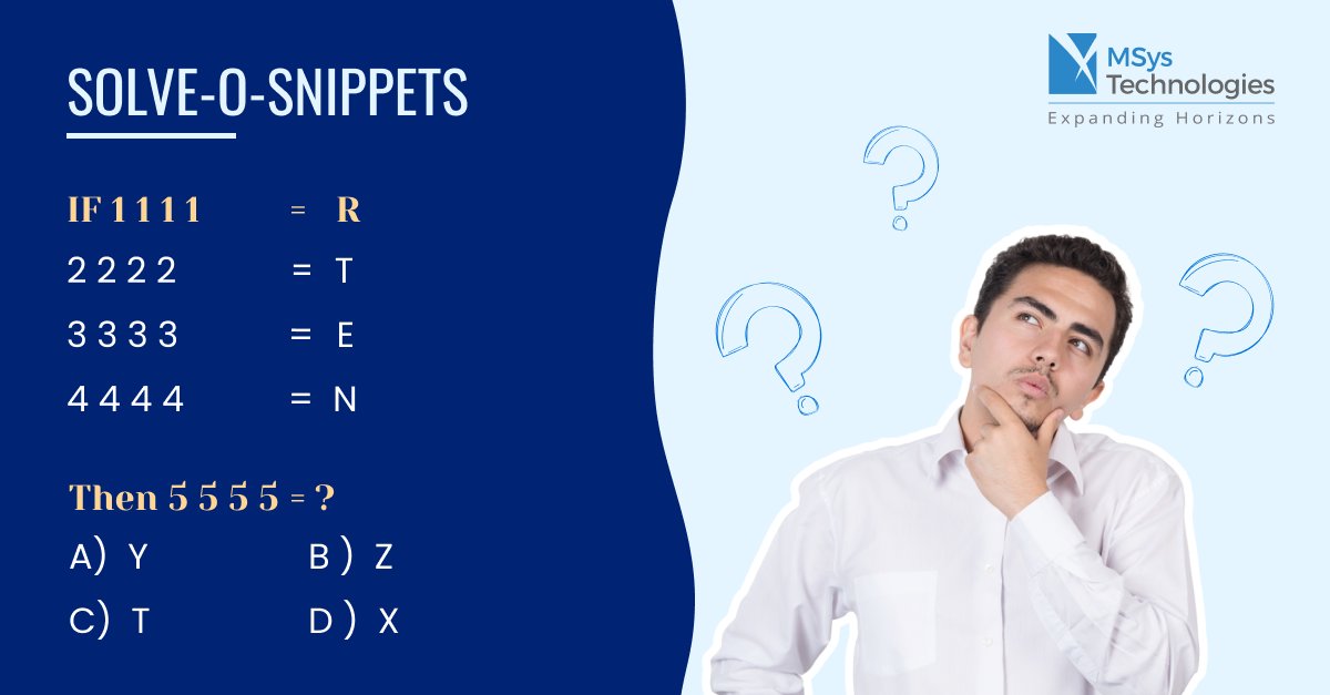 AziroTech's tweet image. Put on your thinking cap! Can you solve this tricky puzzle? 

Leave your answer in the comments below!

#RiddleMeThis #BrainTeaser #SolveOSnippets #RiddleRoundup #SolvethePuzzle