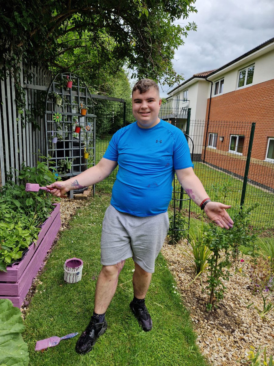 A huge shout out to Sara &amp; Tom who came and repainted our tired looking planters yesterday