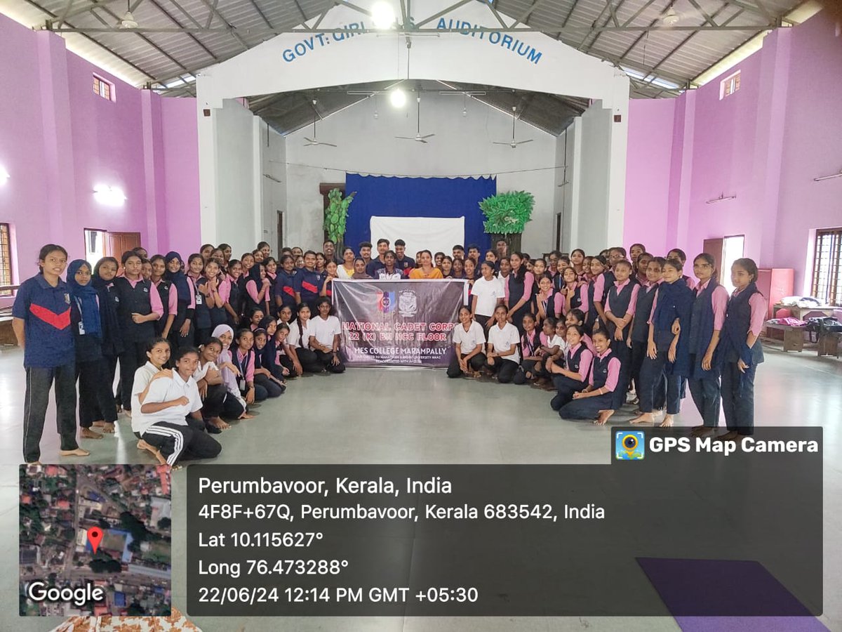 nccmesmaramplly's tweet photo. International Yoga Day Celebration

Yoga is the journey of the self, through the self, to the self
.
.
.
.
@HQ_DG_NCC 
@NCC_KER_LAK_DTE 
@DefencePROkochi 
@DefencePROTvm 
#ncc
#YogaDayCelebrations 
#YogaCommunity https://t.co/4F4t5PBGFm