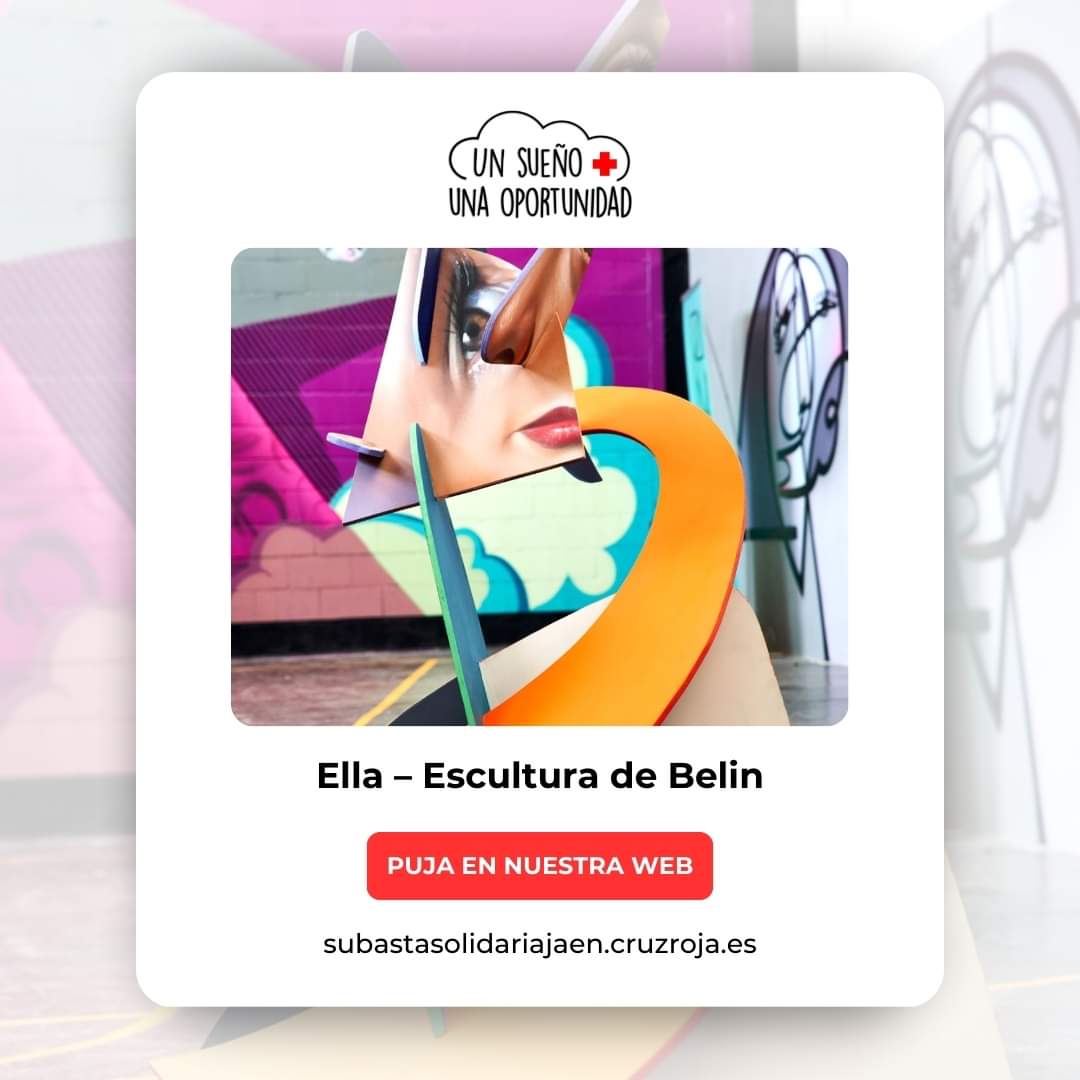 𝐸𝑙𝑙𝑎, una escultura de <a href="/Belin_one/">BELIN</a> con un mensaje esperanzador, ya que como él dice "la esperanza es lo último que hay que perder" 🍀

Contribuye a la causa pujando en el enlace‼️   👇

subastasolidariajaen.cruzroja.es/subastas/ella-…

#CruzRoja #UnsueñoUnaoportunidad #Jaén #subasta #escultura