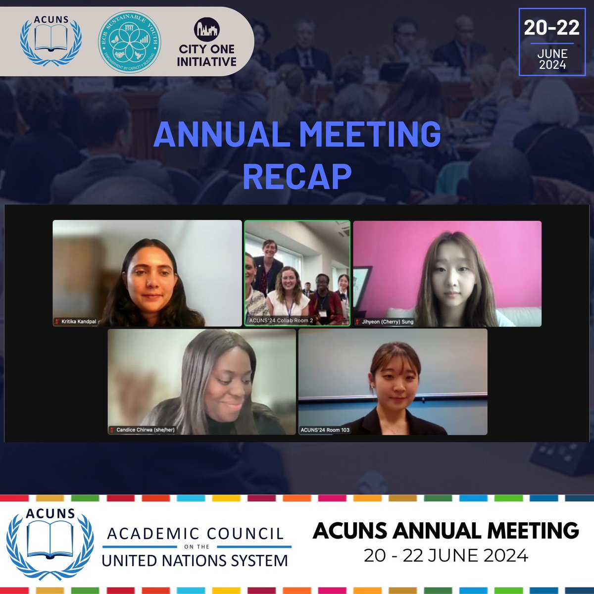ECB_SYF's tweet photo. 🌟 Recap of Our Panels at Academic Council on the United Nations System Annual Meeting 2024 🌟

We are thrilled to share the highlights from our four insightful panels at the ACUNS Annual Meeting 2024 held at the United Nations University (@UNUniversity) in hybrid mode! https://t.co/rjIrBvO6OU
