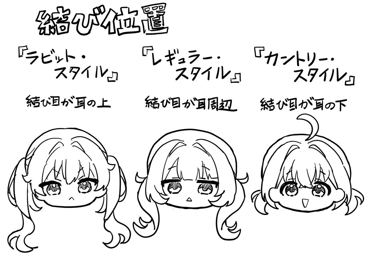 ツインテが好きでツインテ絵師になりたいと思ったから種類をまとめてみた!
全然初めて知った... 