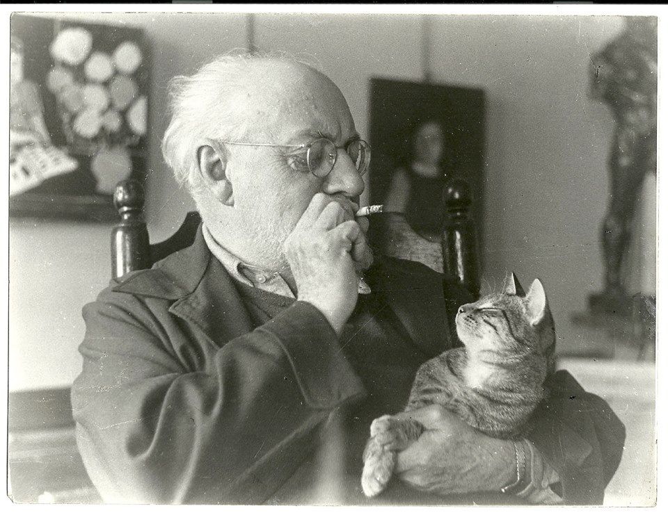 #DonneinArte #pasqualetotaro #alecoscino 
#photographylovers

#CatPeople #Caturday #catlovers

 #sunday  Happy sunday to all

 H.Matisse with his cat

#stopwar❤️