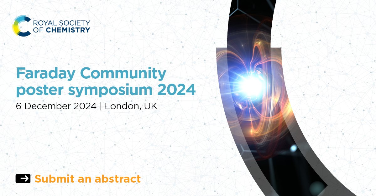 Dessent Lab (@dessentlab) on Twitter photo Are you a PhD student looking for a chance to share your phys chem research in a friendly environment?
The Faraday Community Poster Symposium is a brilliant opportunity to do that! <a href="/RoySocChem/">Royal Society of Chemistry</a>
Travel bursaries available 👍
More information: rsc.li/faraday-poster… Are you a PhD student looking for a chance to share your phys chem research in a friendly environment?
The Faraday Community Poster Symposium is a brilliant opportunity to do that! <a href="/RoySocChem/">Royal Society of Chemistry</a>
Travel bursaries available 👍
More information: rsc.li/faraday-poster…