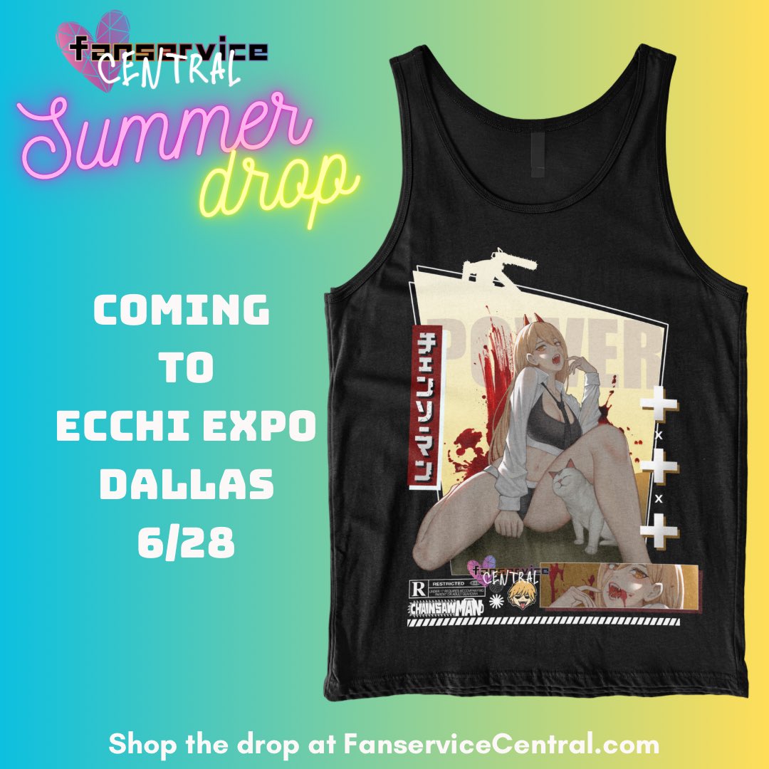 FanserviceC's tweet photo. Power tank tops and t-shirts available online 6/28 https://t.co/XbMungE5Cr https://t.co/m33pu24dCW