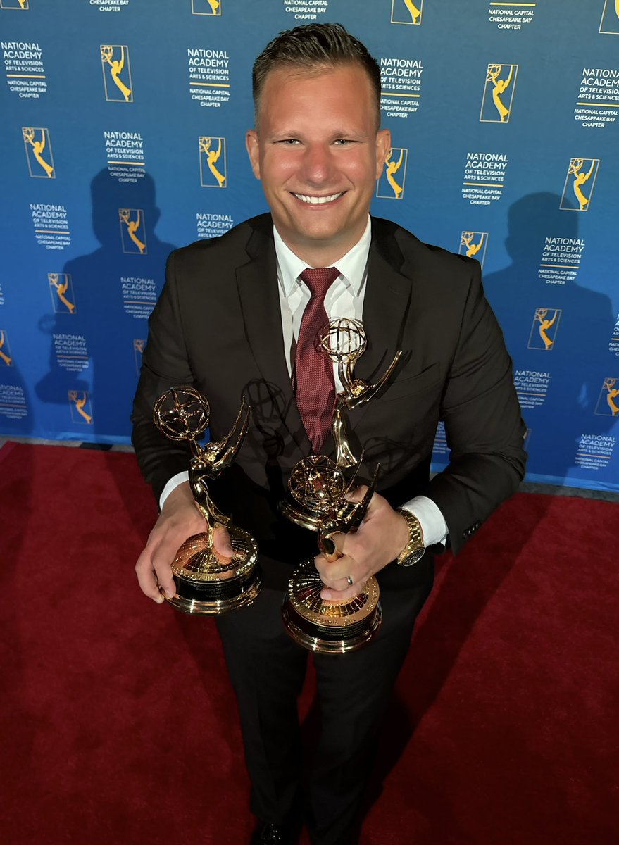 NickMinock's tweet image. I’m happy to share I won three Emmys last night, including one for Daily News Reporter! Thank you to my wife and family, God, our loyal viewers, my sources, my team at WJLA, and the judges!
More information on the Emmy wins:
🏆 Talent: Reporter - Daily News
⁃Stories that…
