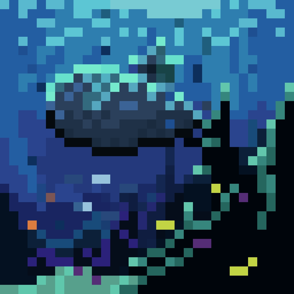 Cryptosaur720's tweet photo. Submarine #pixelart #dailychallenge https://t.co/63wjHWe1cF