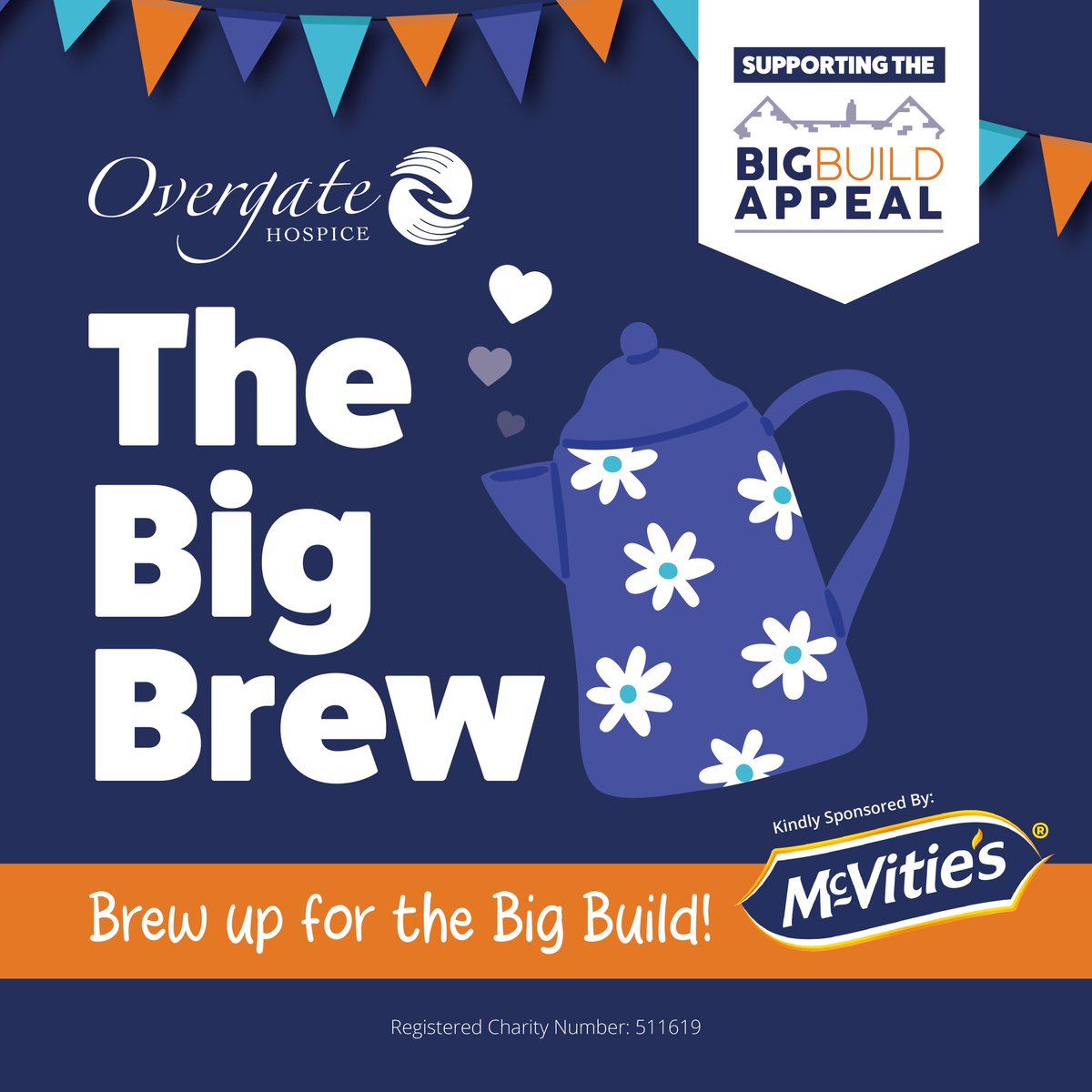 ☕️✨Let's brew up something beautiful! Host a Big Brew for Overgate Hospice and help us create a new hospice. Your Fundraising Pack is just a sign-up away and will arrive in time for the day. Let’s make a big difference.. #OvergateBigBrew2024 buff.ly/3yrrjNt