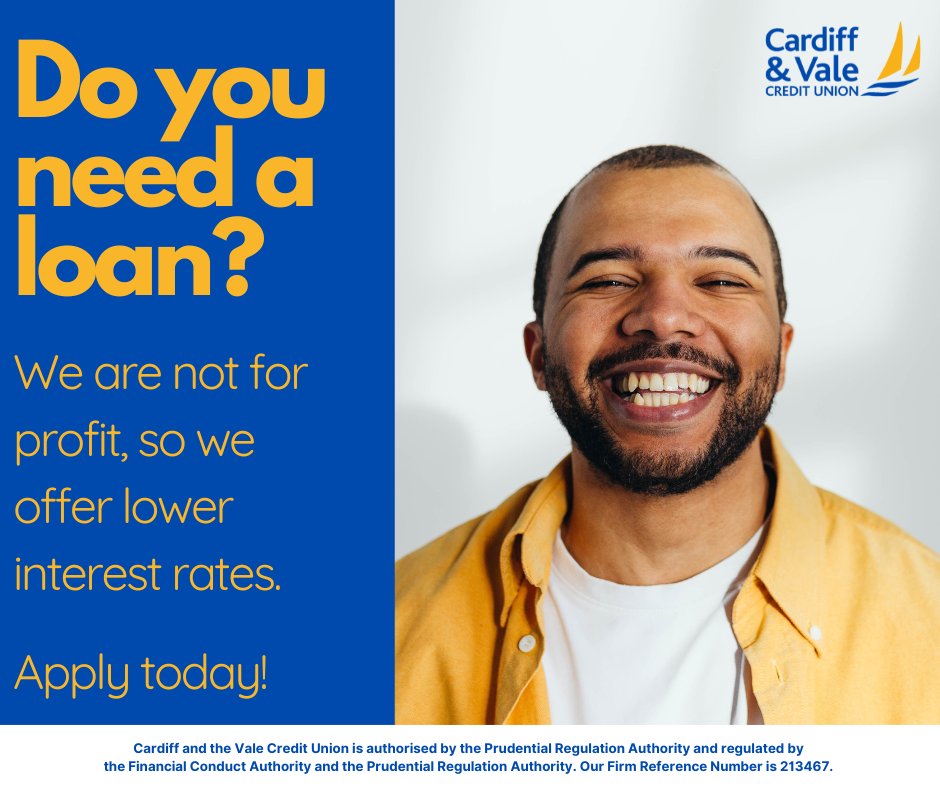 CardiffValeCU (@cardiffvalecu) on Twitter photo In need of a loan? Look no further.
We are not-for-profit, meaning we can provide the right loan for you at a lower rate.
Become a member and apply today!
cardiffcu.com/our-services/l…
☎️ 029 2111 1720
📲 ccu@cardiffcu.com
🖥️ cardiffcu.com In need of a loan? Look no further.
We are not-for-profit, meaning we can provide the right loan for you at a lower rate.
Become a member and apply today!
cardiffcu.com/our-services/l…
☎️ 029 2111 1720
📲 ccu@cardiffcu.com
🖥️ cardiffcu.com