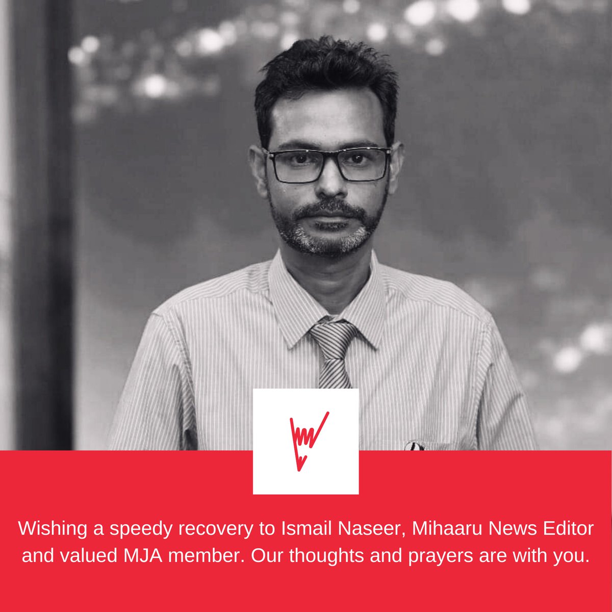 We extends our heartfelt wishes for a speedy recovery to our esteemed member &amp; <a href="/Mihaarunews/">Mihaaru</a> Editor, <a href="/ismailnaseer/">Ismail Naseer</a> (Isma), who is currently in ICU after a major stroke. 🙏 Our thoughts &amp; prayers are with him &amp; his family during this difficult time. Get well soon, Isma. The entire