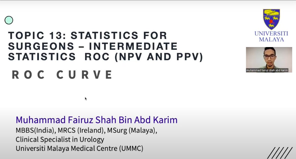 Honored as a young academic urologist to have the opportunity to deliver a lecture on statistics and research to master's postgraduate trainees at Universiti Malaya (UM). Thank you for this opportunity. 
<a href="/medicineumalaya/">Faculty of Medicine, Universiti Malaya</a> <a href="/SIU_urology/">SIU-Urology</a> <a href="/EAUYAUrology/">EAU Young Academics</a>