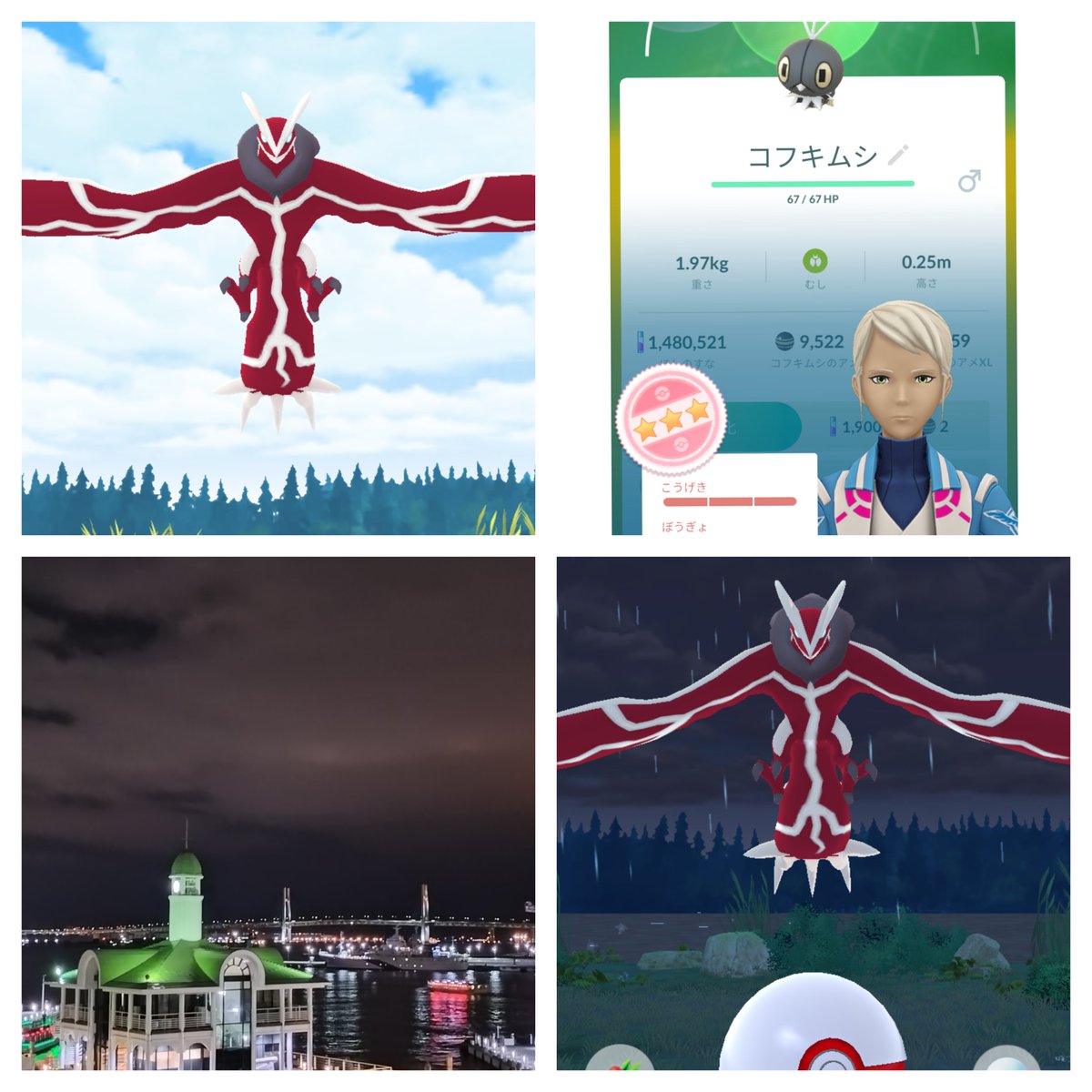 rabobar2022's tweet photo. イベルタルは連続色違い
#ポケモンＧＯ
#ポケモンＧＯ色違い
#個体値100 
#イベルタル
#コフキムシ https://t.co/6tZeMNyGPg