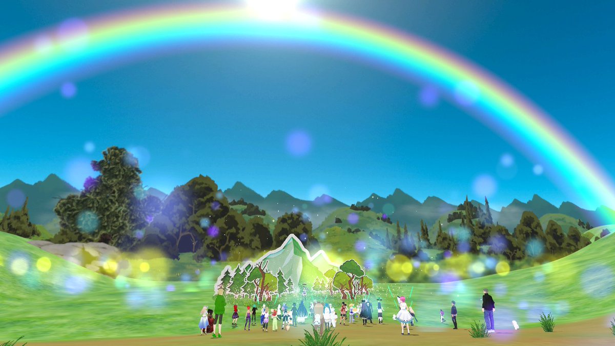 gohonmoku's tweet image. #きゃりこらいぶ 
絵本の中に入って物語をみんなで楽しむ
そんな事ができる #cluster VRイベントを
ありがとうございます
#猫日和きゃりこ さん3周年おめでとうございます