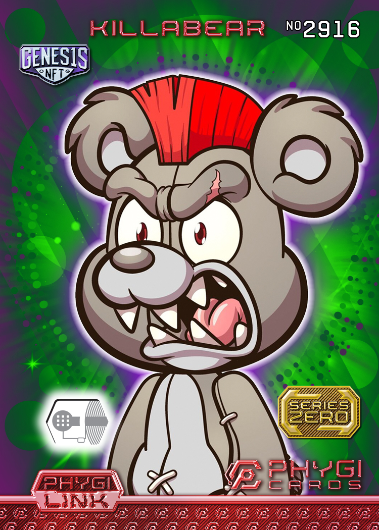 Red foil base card in Series ZERO

IP Partner: <a href="/TAR1008/">RichRoar 🦁👑🔪🧸</a>

#WeLikeTheBears
<a href="/killabearsnft/">KILLABEARS 🐻</a>