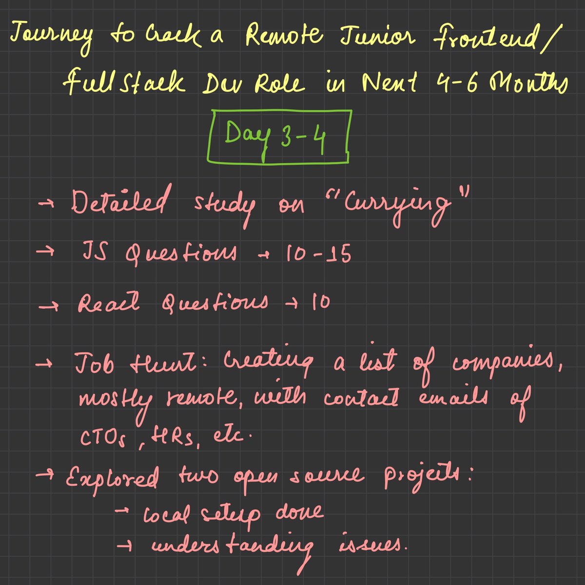 thedevangvishnu's tweet image. Check my repo if you want to understand  “Currying in Js” in depth. Includes Videos + Blogs + Notes + Code snippets 👇🏻

github.com/thedevangvishn…