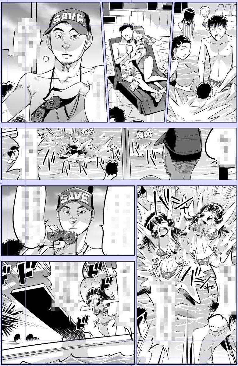 今日のトーンページこんなんしかなく、、、😔

今日描いた絵 2097個目
●ヤバい!! ハ○カで電車に乗っちゃった〜ほとんどモロ出しボディペインティング〜 
仮タイトル「プールプールで夏〜はプール」 
https://t.co/0BGGK8hZVj
なめぞう漫画一覧
https://t.co/laZVh7nGLI 