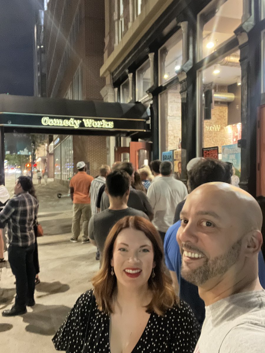 CoachKarle's tweet photo. Enjoyed the last “vacation night” of the trip with my husband. Patten Oswalt was hilarious 🤣
#denver #comedyworks #istelive https://t.co/hKPdGJUbsh