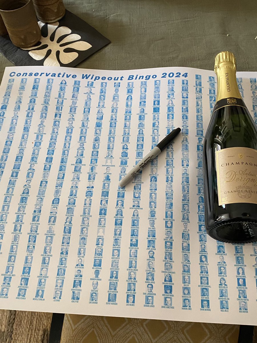 The bingo has arrived, we’ve bought some champagne - now all we need is the 4th July (come quick!)