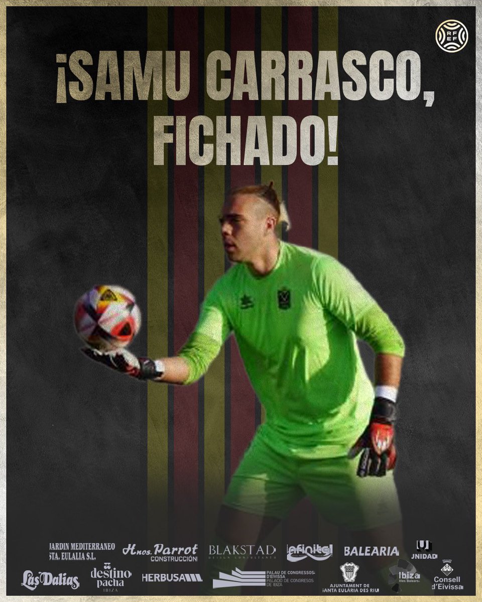 🙌 𝗙𝗜𝗖𝗛𝗔𝗝𝗘 🙌 

Agilidad y gran envergadura para la portería de la Peña! Samu Carrasco se pone a las órdenes de <a href="/gallegoalb/">Alberto Gallego</a> para asegurar la meta peñista💪

¡Benvingut a la Peña, Samu! 🙌

#BenvingutSamu #scrpeñadeportiva #endavantpenya #santaeulariadesriu #Ibiza