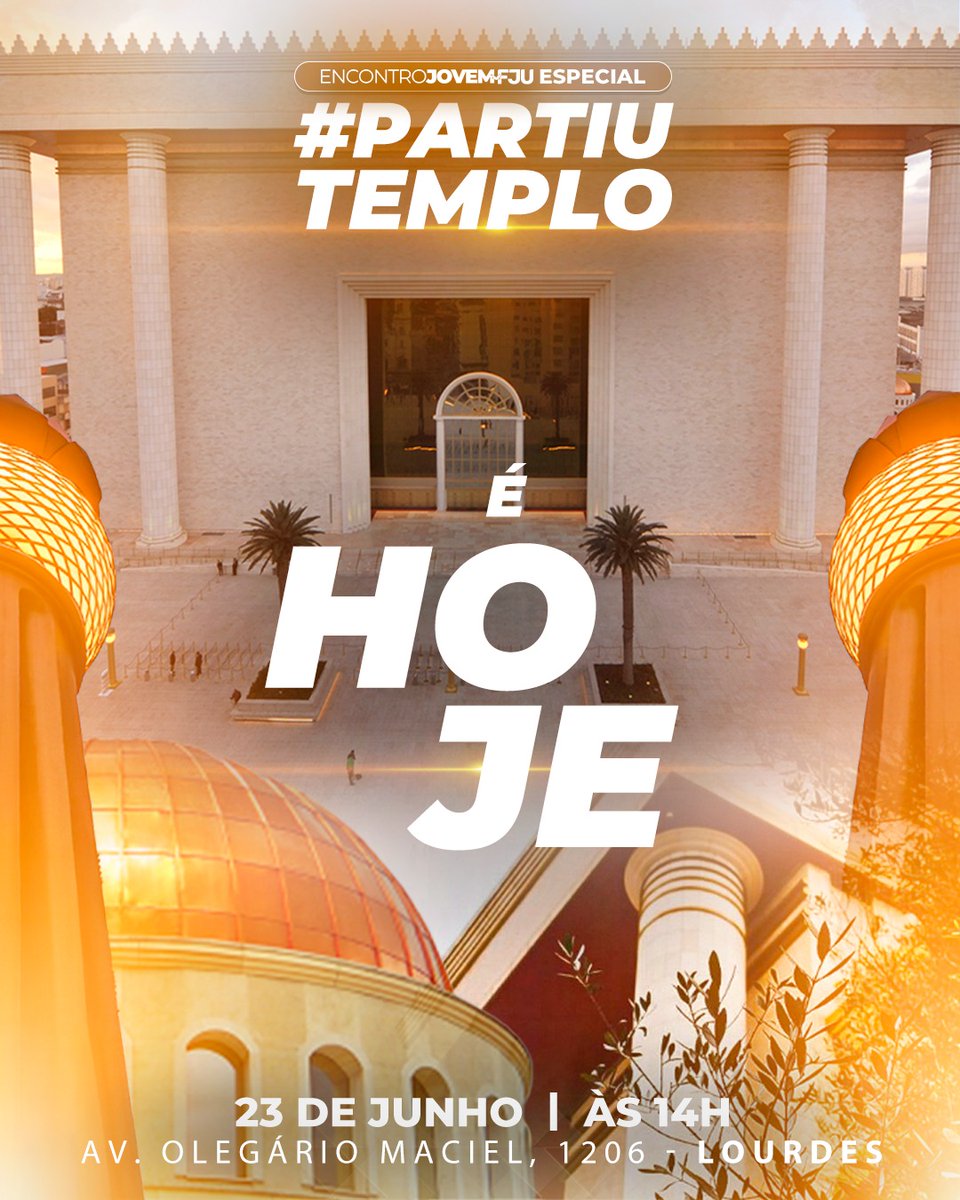 fjuminasgerais's tweet photo. 🌟 Encontro Jovem Mega Especial 🌟
Domingo, 14h, na Av. Olegário Maciel, 1206 - Lourdes. Conheça a galera top de Minas, faça novos amigos e descubra o que é o #PartiuTemplo. Não fique de fora! 😎
#EncontroJovem #FjuMinasGerais https://t.co/tPkbtY1lMA