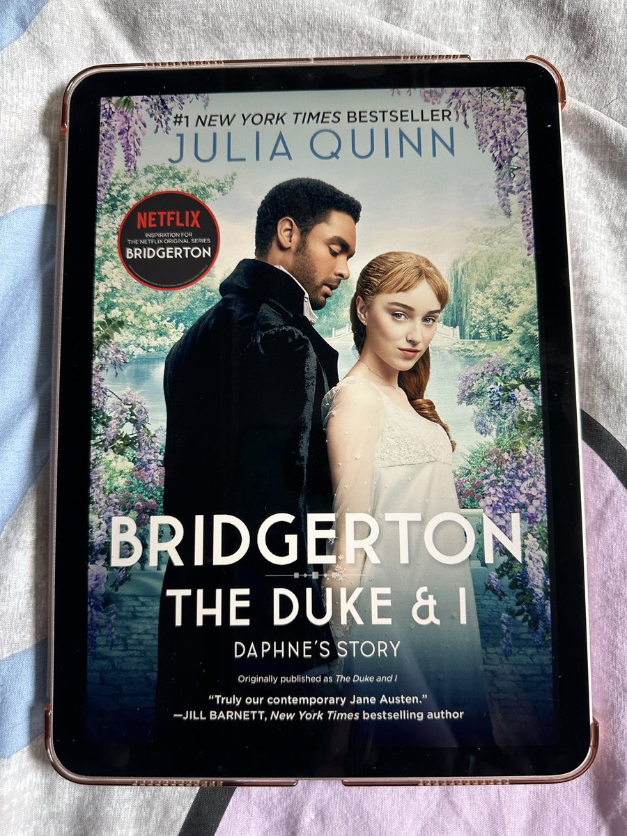 LucyJane789's tweet photo. Watched the series so time to read the books 📕 ❤️ #reading #lazysunday #BRIDGERTON https://t.co/v4iQ38HSqu